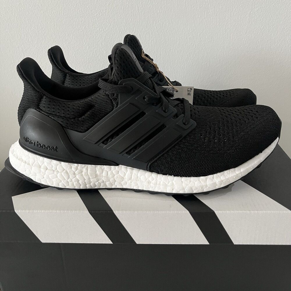 adidas Ultra Boost 1.0 DNA Black White Men's Size 11.5 HQ4201 NEW